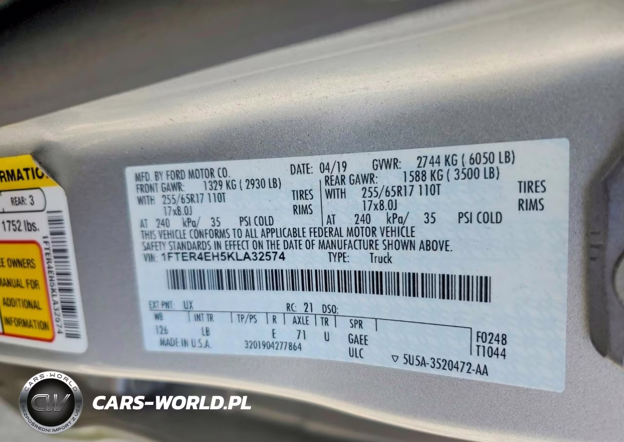 2019 Ford Ranger Xl VIN:1FTER4EH5KLA32574 - 12