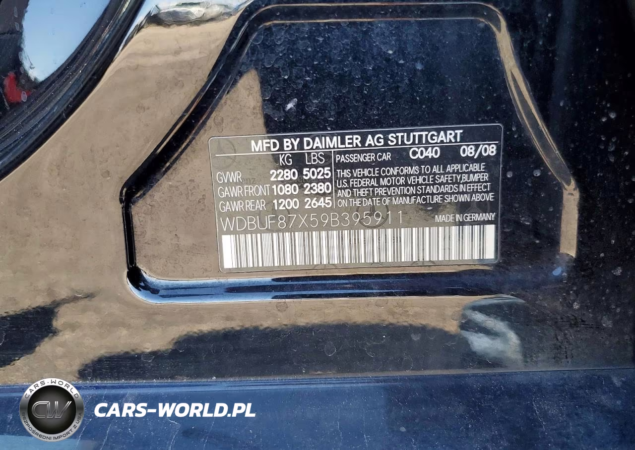 2009 Mercedes-Benz E 350 4Matic VIN:WDBUF87X59B395911 - 12