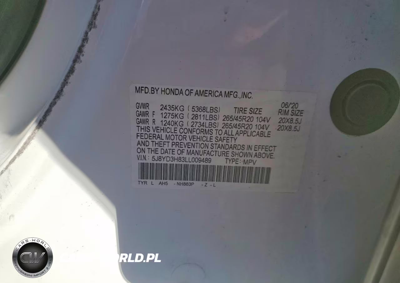 2020 Acura Mdx Advance VIN:5J8YD3H83LL009489 - 14
