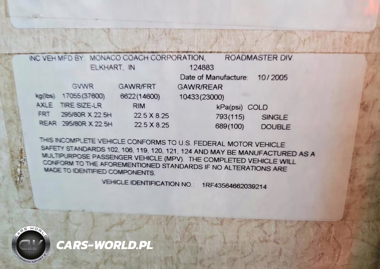 2006 Monaco Windsor Rv VIN:1RF43564662039214 - 10