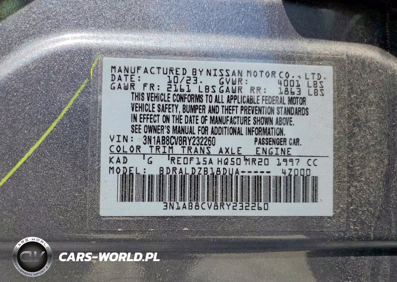 2024 Nissan Sentra Sv VIN:3N1AB8CV8RY232260 - 13