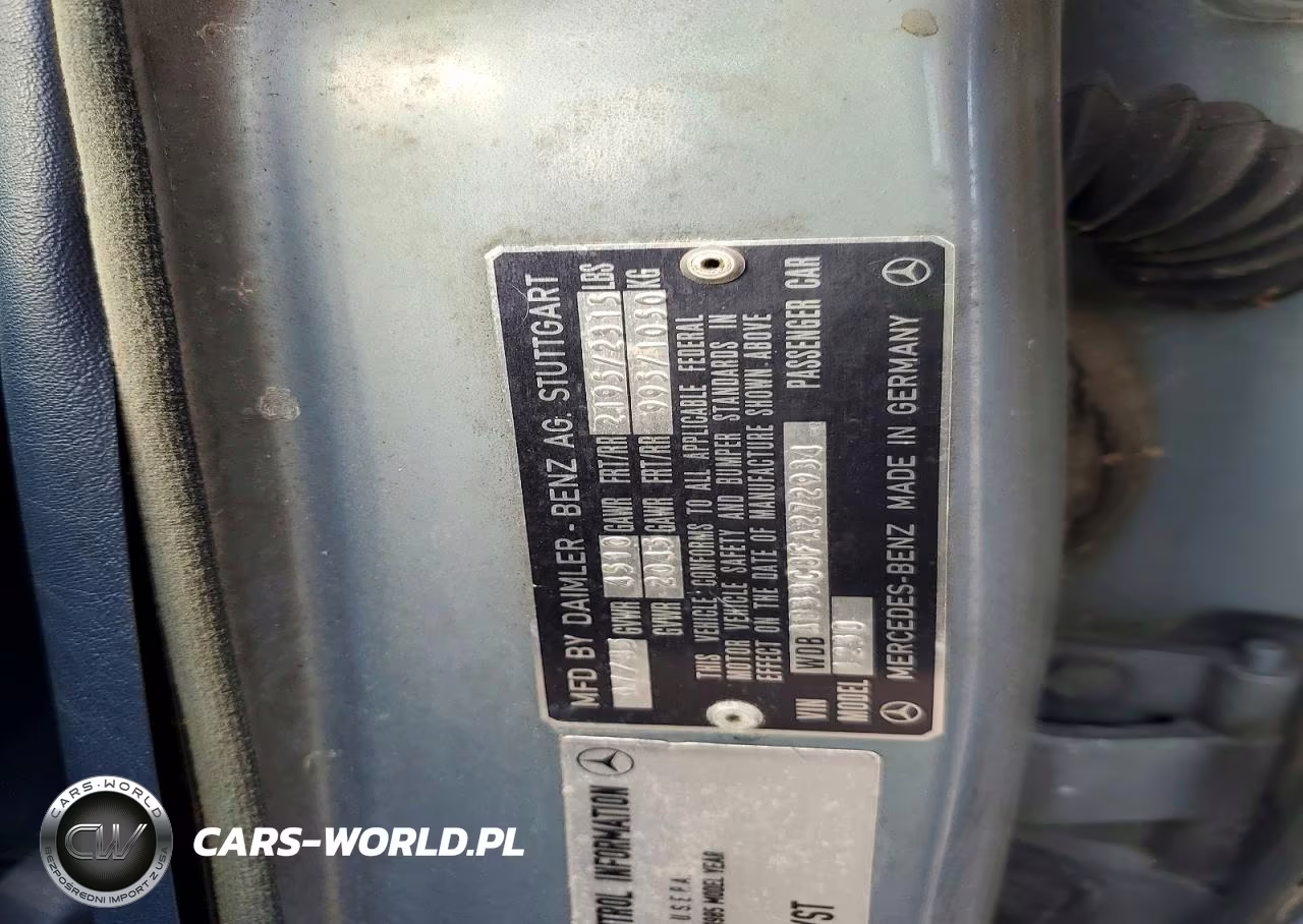 1985 Mercedes-Benz 300 Dt VIN:WDBAB33C8FA272934 - 12