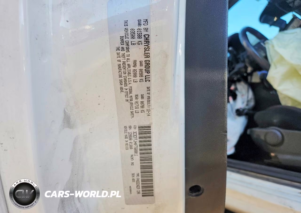 2015 Fiat 500 Abarth VIN:3C3CFFJH4FT608011 - 12