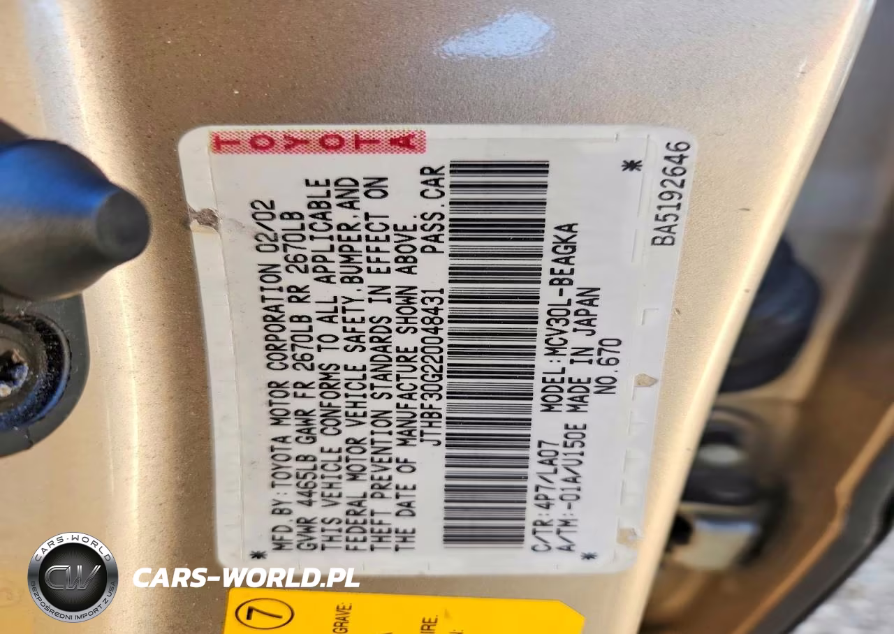 2002 Lexus Es 300 VIN:JTHBF30G220048431 - 12