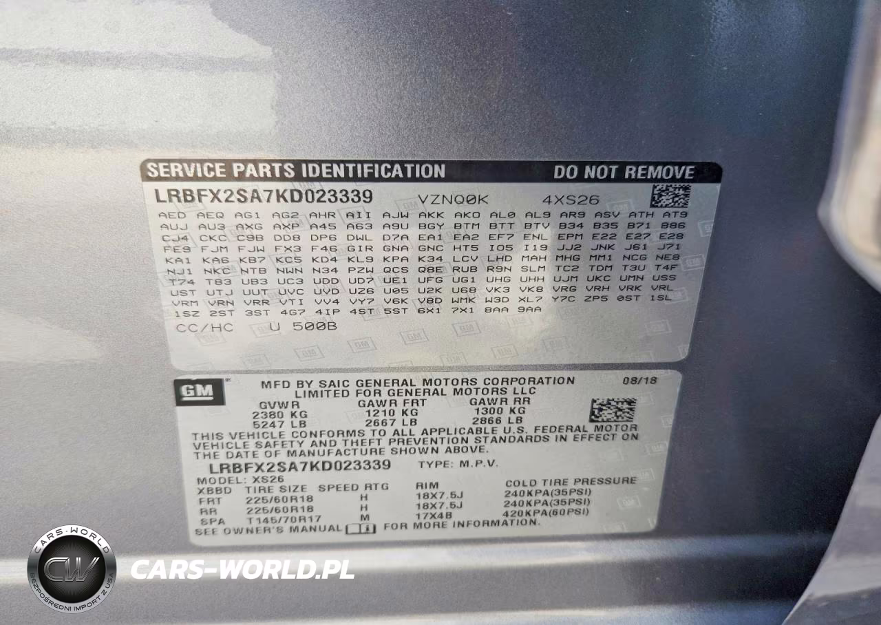 2019 Buick Envision Essence VIN:LRBFX2SA7KD023339 - 14