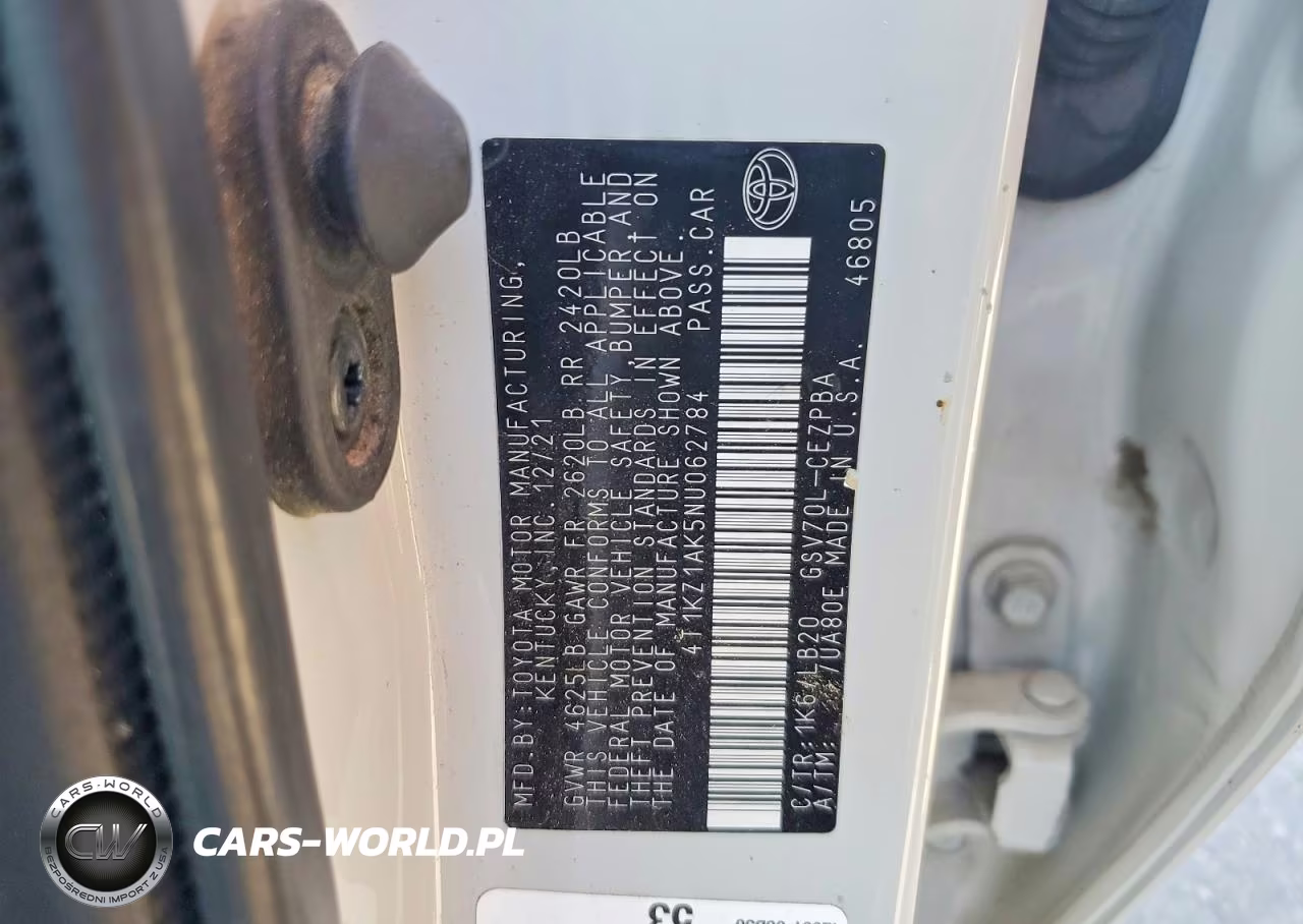 2022 Toyota Camry Xse V6 VIN:4T1KZ1AK5NU062784 - 12