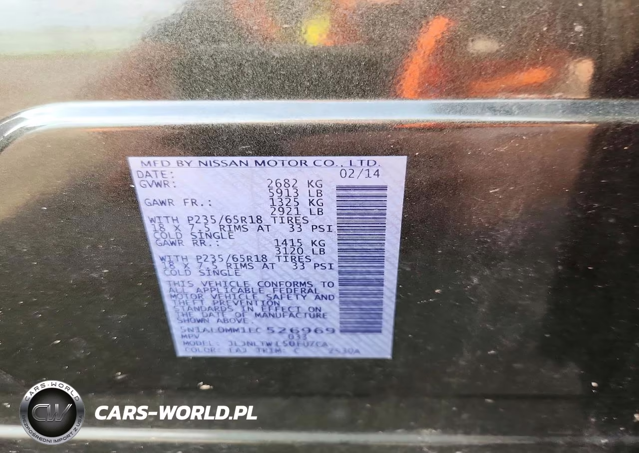 2014 Infiniti Qx60 Base VIN:5N1AL0MM1EC526969 - 13