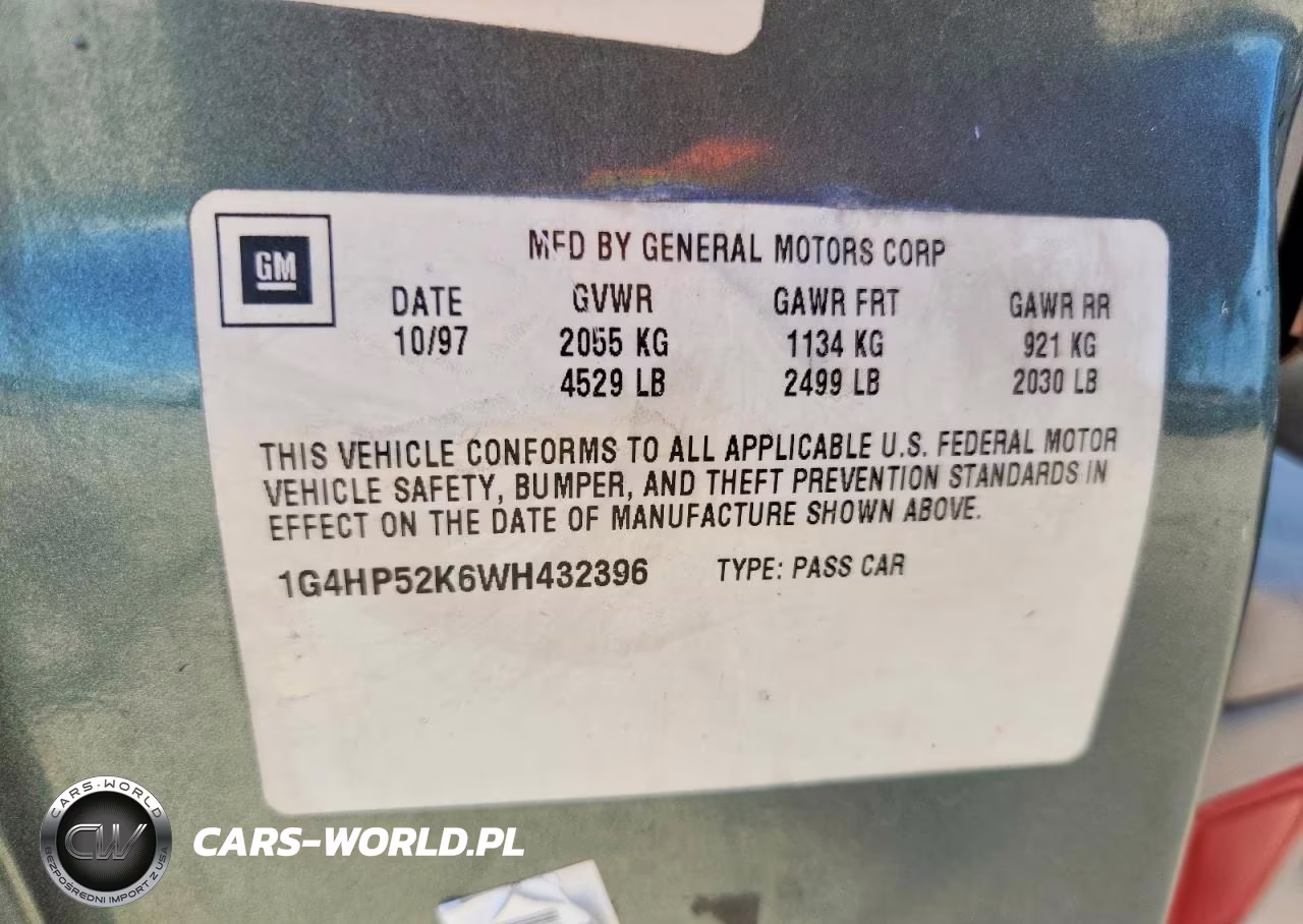 1998 Buick Lesabre Custom VIN:1G4HP52K6WH432396 - 13