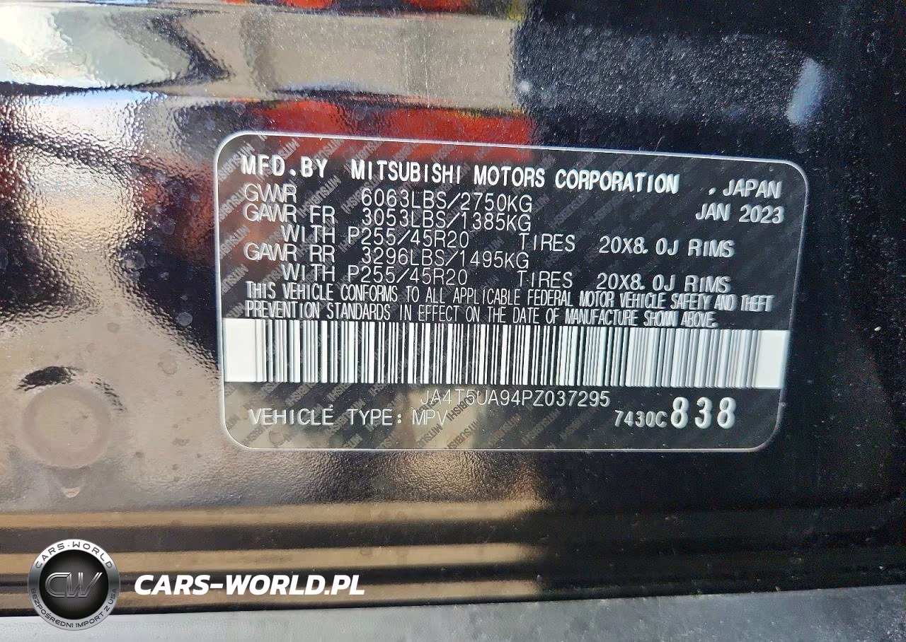 2023 Mitsubishi Outlander Se VIN:JA4T5UA94PZ037295 - 14