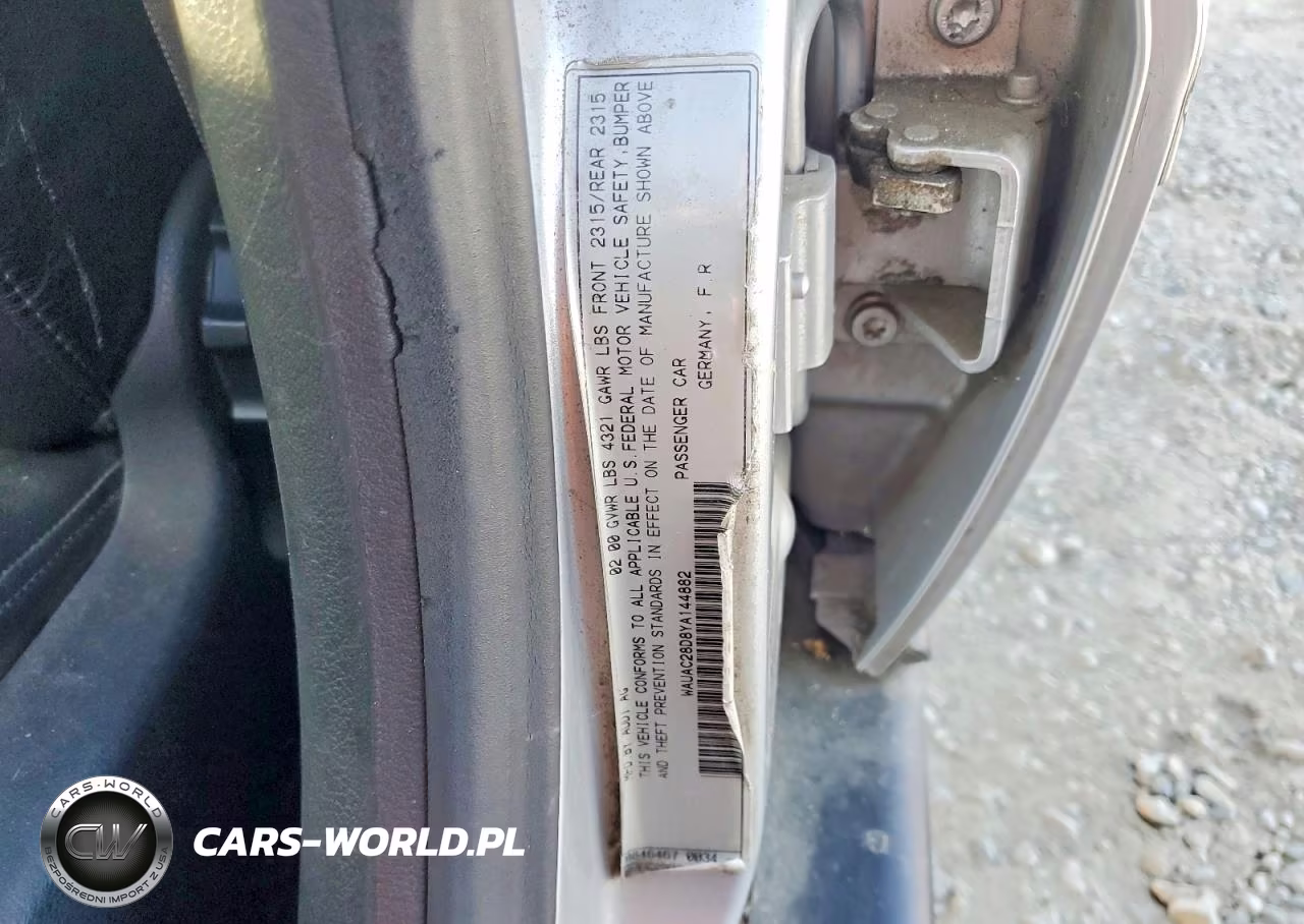 2000 Audi A4 1.8T VIN:WAUAC28D8YA144882 - 12