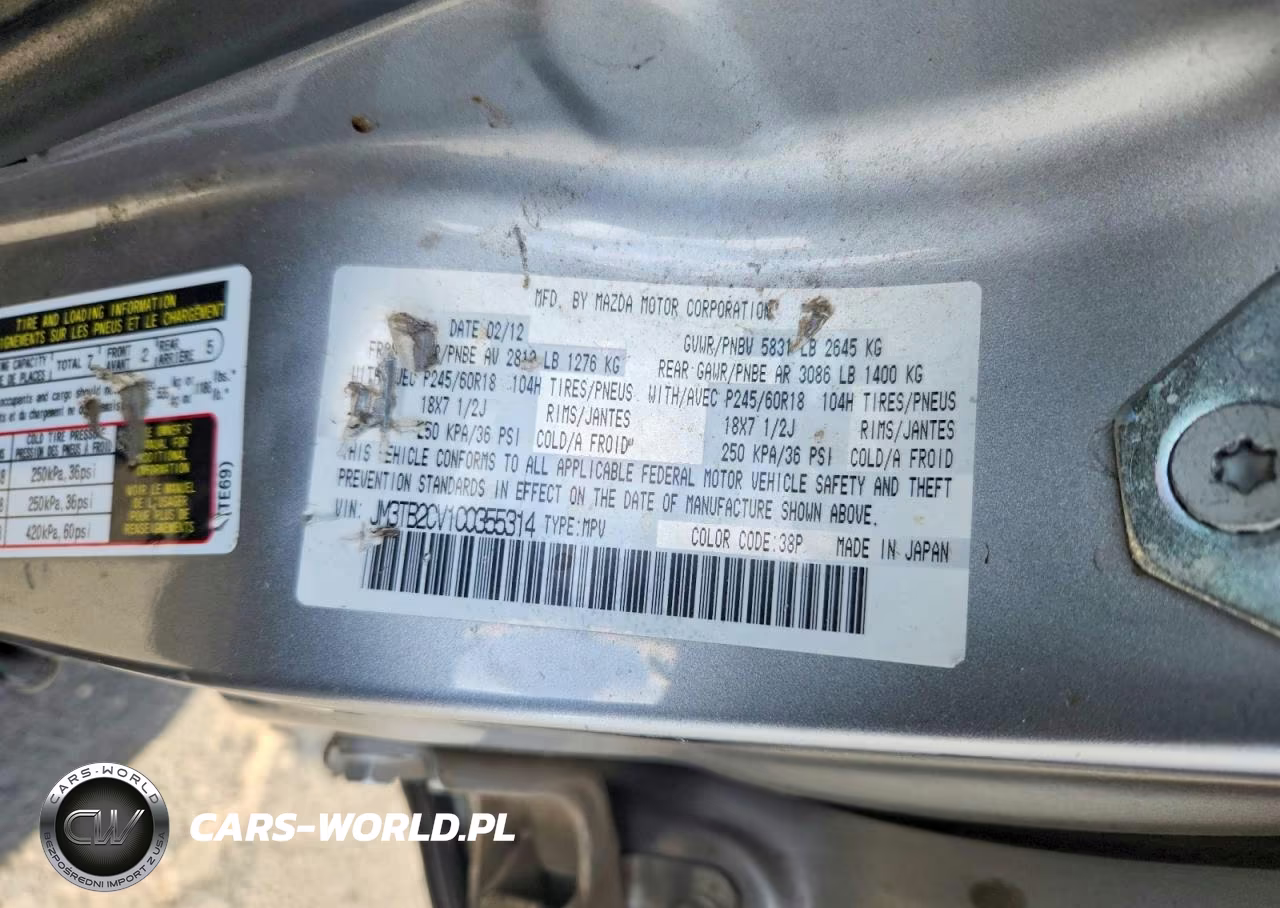 2012 Mazda Cx-9 VIN:JM3TB2CV1C0355314 - 13