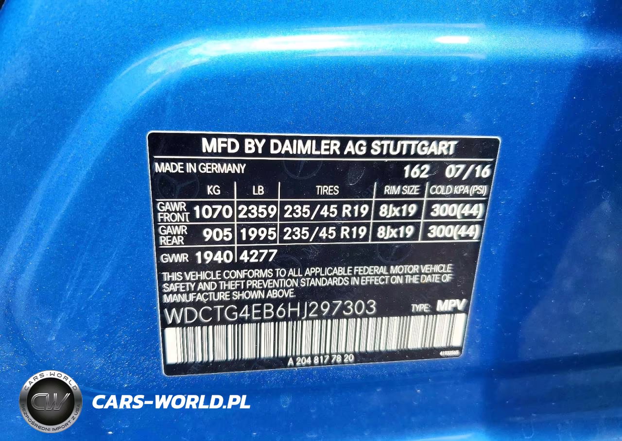 2017 Mercedes-Benz Gla 250 VIN:WDCTG4EB6HJ297303 - 12