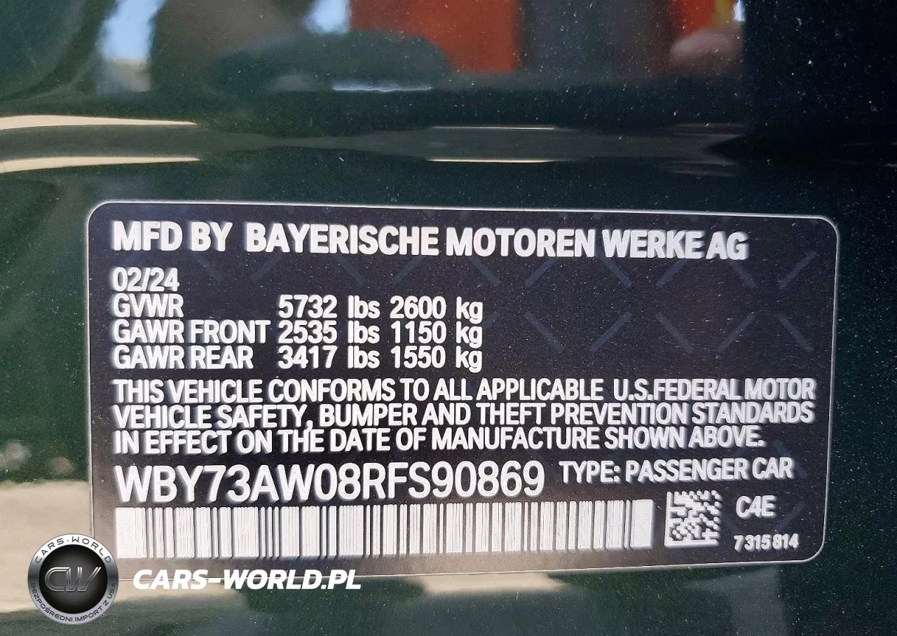 2024 BMW I4 Edrive 40 VIN:WBY73AW08RFS90869 - 12