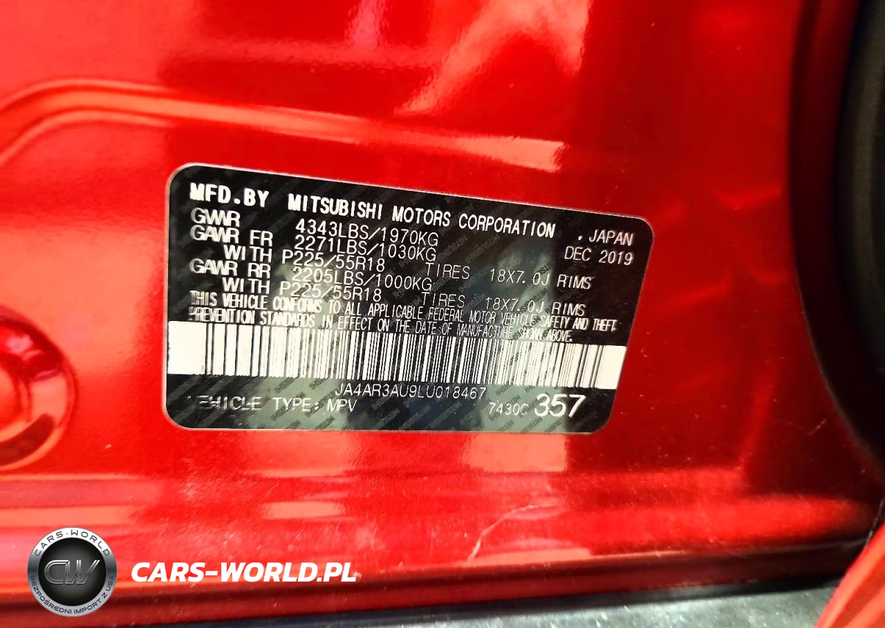 2020 Mitsubishi Outlander Sport Es VIN:JA4AR3AU9LU018467 - 13