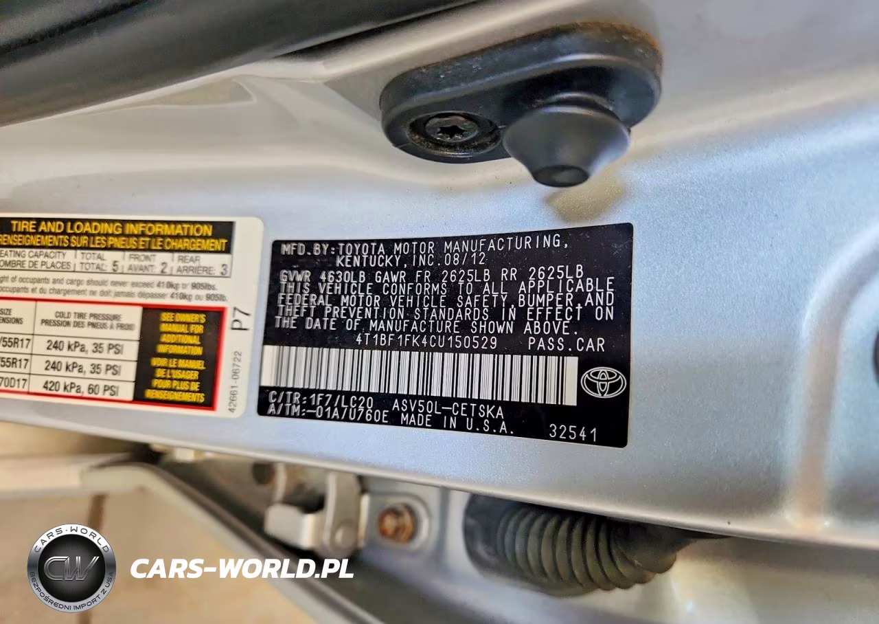 2012 Toyota Camry Se VIN:4T1BF1FK4CU150529 - 12