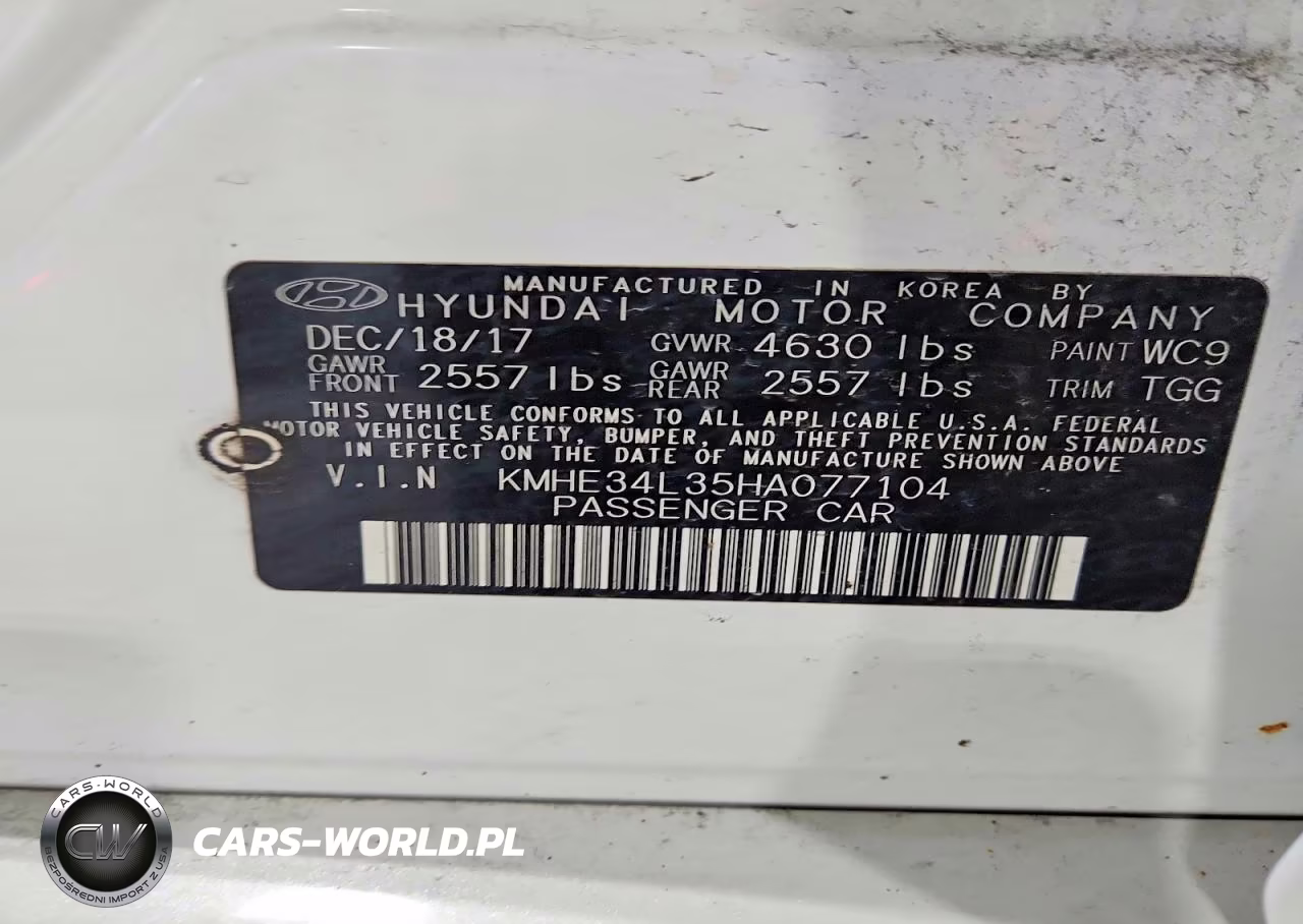 2017 Hyundai Sonata VIN:KMHE34L35HA077104 - 13