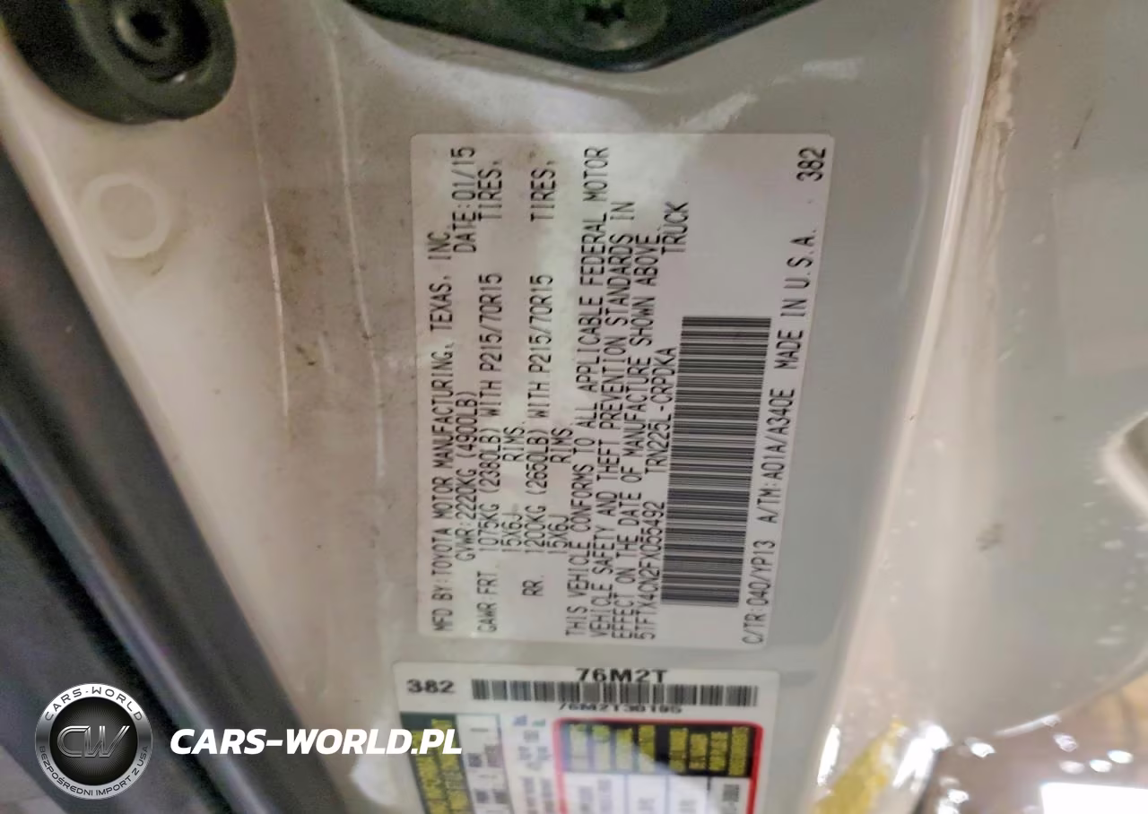 2015 Toyota Tacoma Base VIN:5TFTX4CN2FX055492 - 12