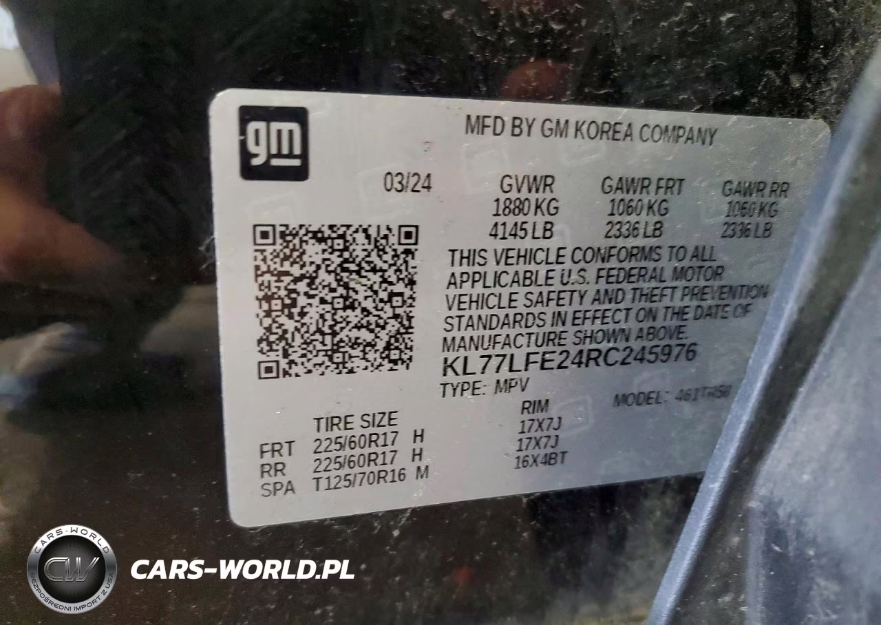 2024 Chevrolet Trax Ls VIN:KL77LFE24RC245976 - 14