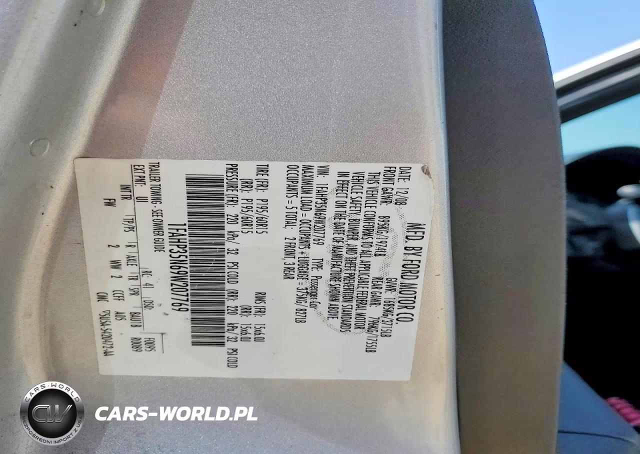 2009 Ford Focus Se VIN:1FAHP35N69W207769 - 12