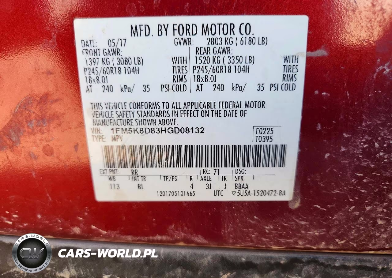 2017 Ford Explorer Xlt VIN:1FM5K8D83HGD08132 - 14