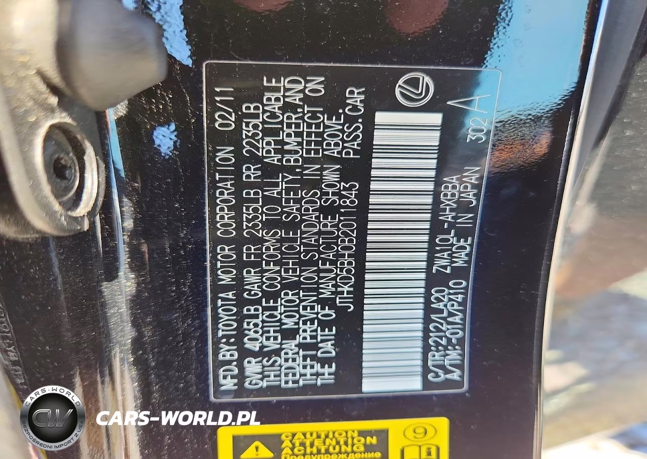 2011 Lexus Ct 200 VIN:JTHKD5BH0B2011843 - 12