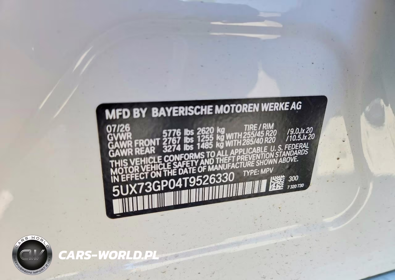 2026 BMW X3 M50 VIN:5UX73GP04T9526330 - 14