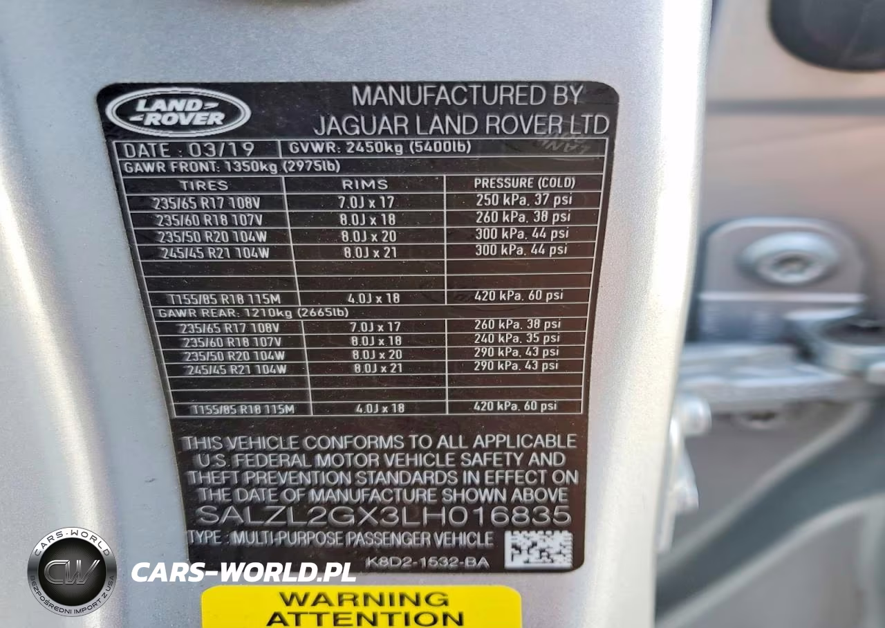 2020 Land Rover Range Rover Evoque Se VIN:SALZL2GX3LH016835 - 12