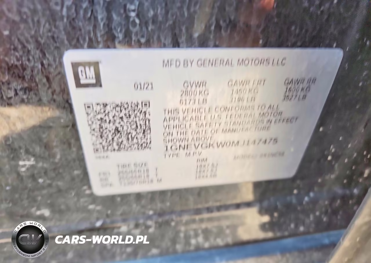 2021 Chevrolet Traverse Lt VIN:1GNEVGKW0MJ147475 - 13