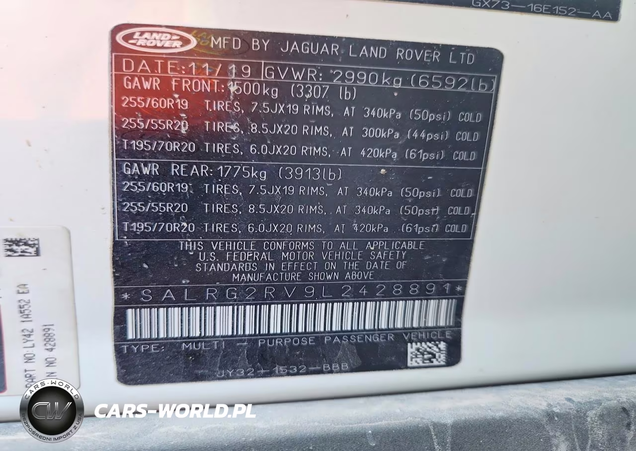 2020 Land Rover Discovery Se VIN:SALRG2RV9L2428891 - 12