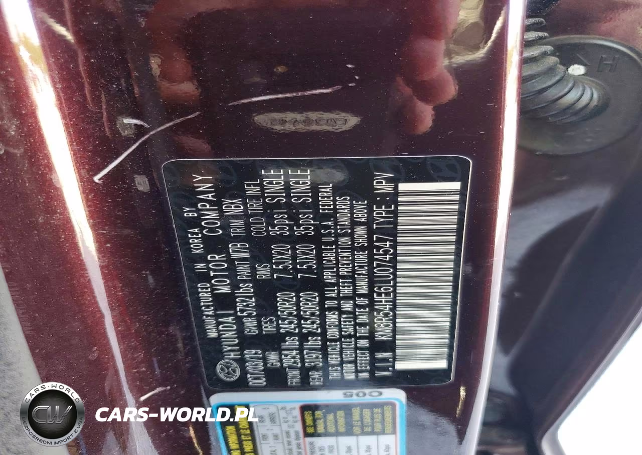 2020 Hyundai Palisade Limited VIN:KM8R54HE6LU074547 - 13