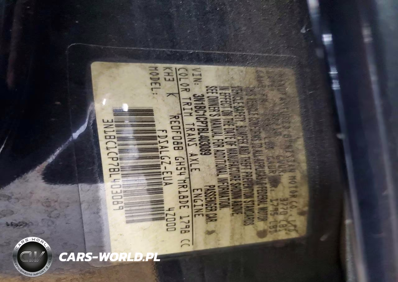2011 Nissan Versa 1.8 S VIN:3N1BC1CP7BL403089 - 12