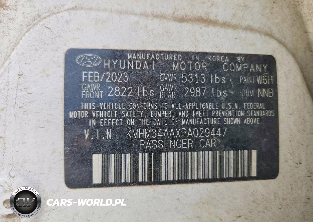 2023 Hyundai Ioniq 6 Sel VIN:KMHM34AAXPA029447 - 12