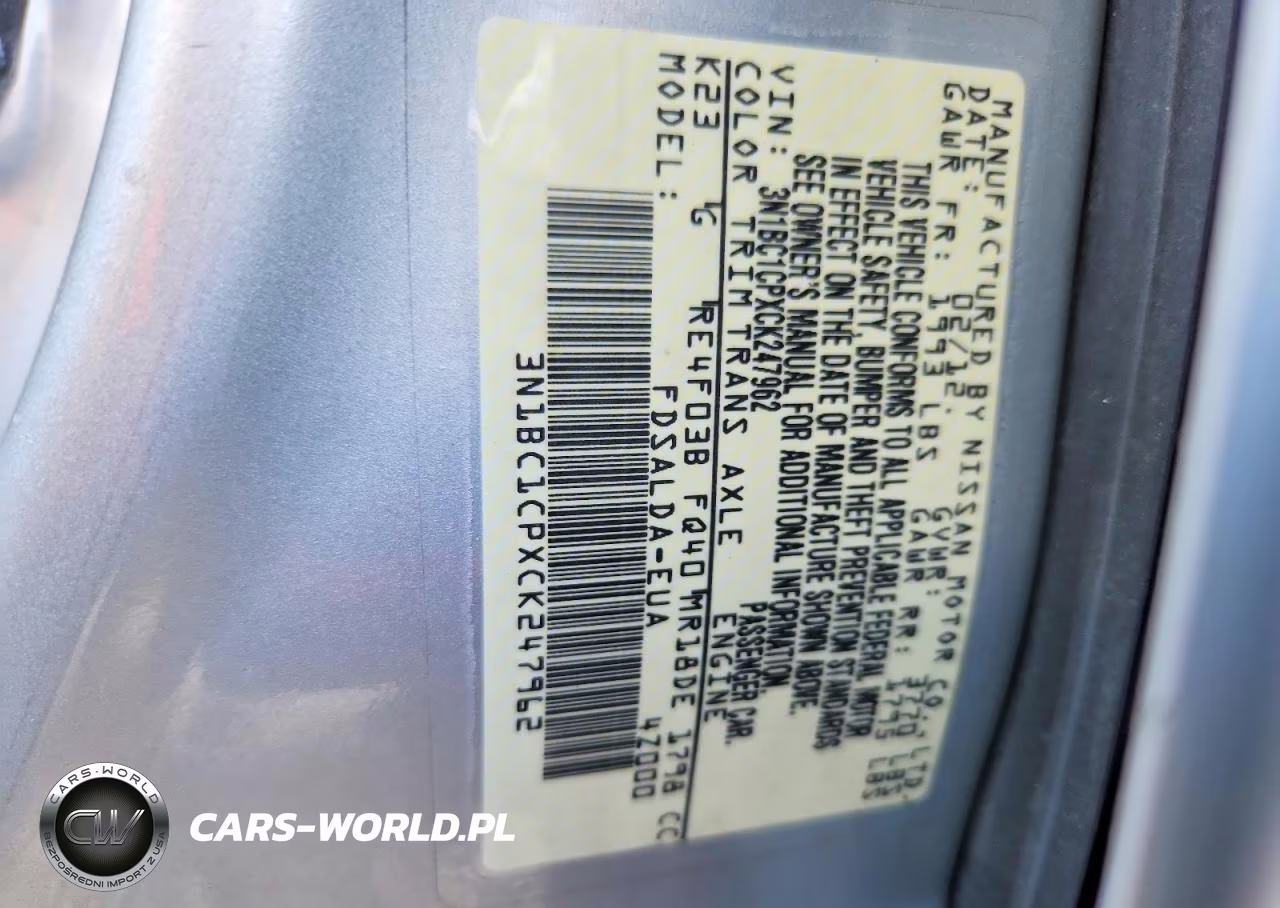 2012 Nissan Versa 1.8 S VIN:3N1BC1CPXCK247962 - 13