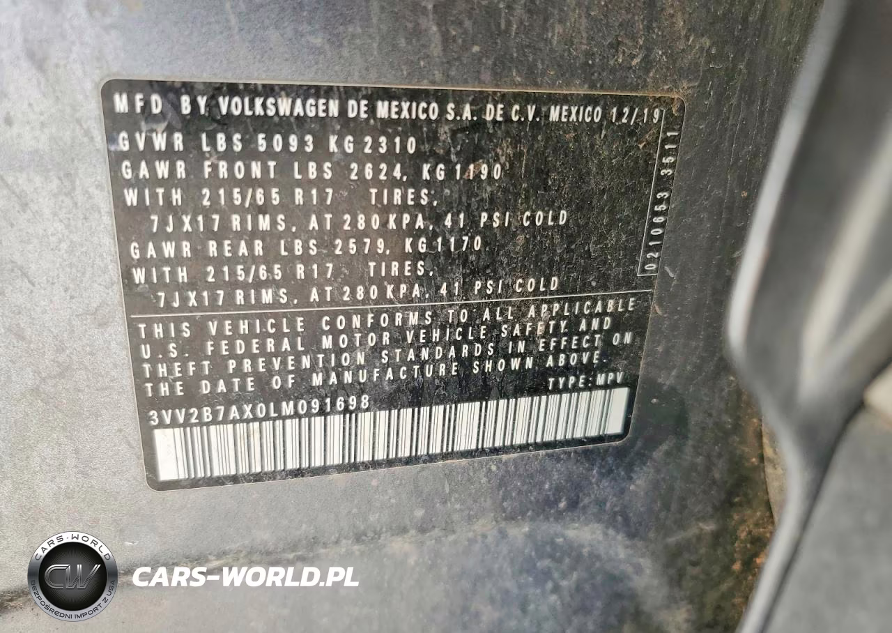 2020 Volkswagen Tiguan Se-Sel VIN:3VV2B7AX0LM091698 - 13