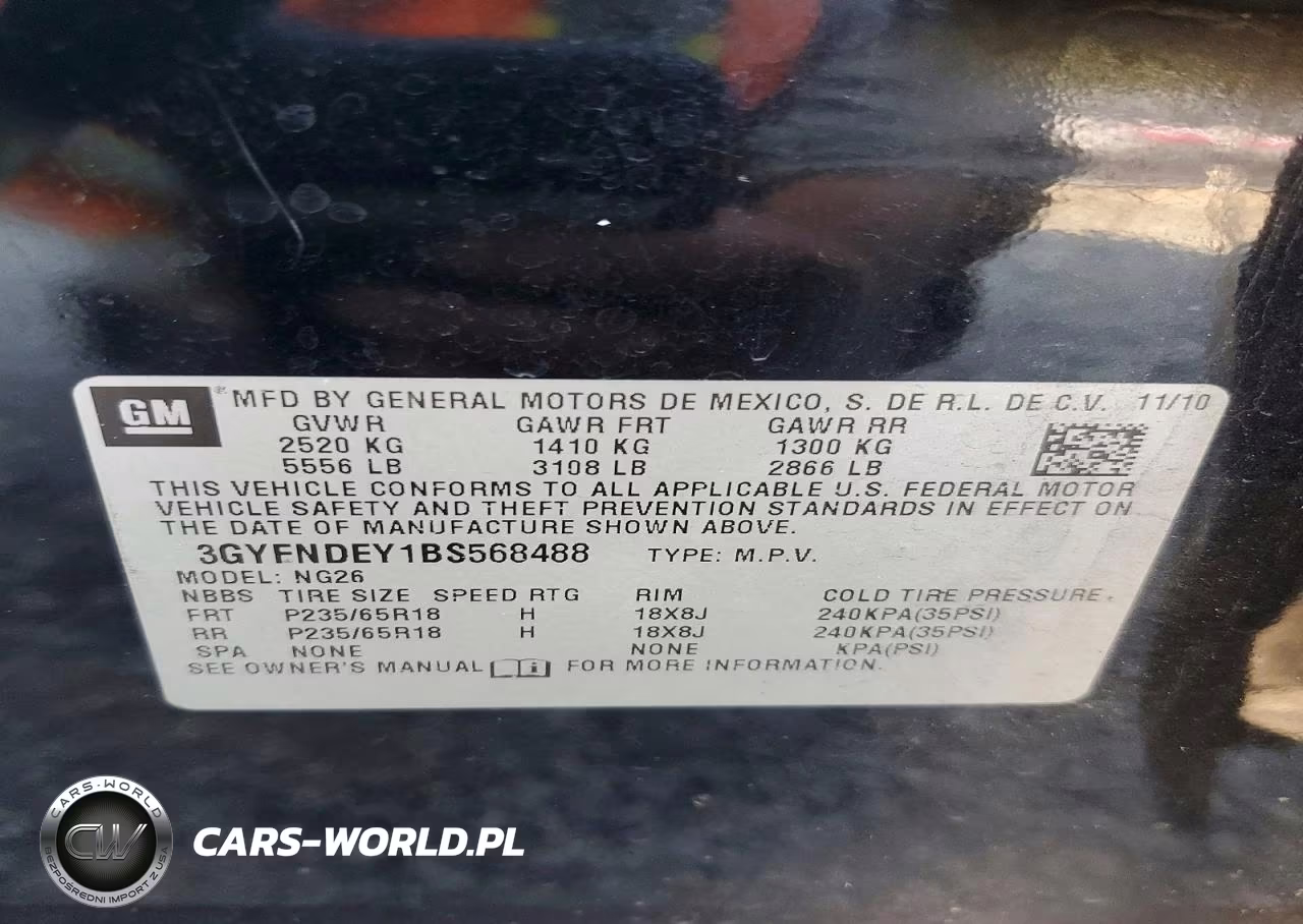 2011 Cadillac Srx Luxury Collection VIN:3GYFNDEY1BS568488 - 13
