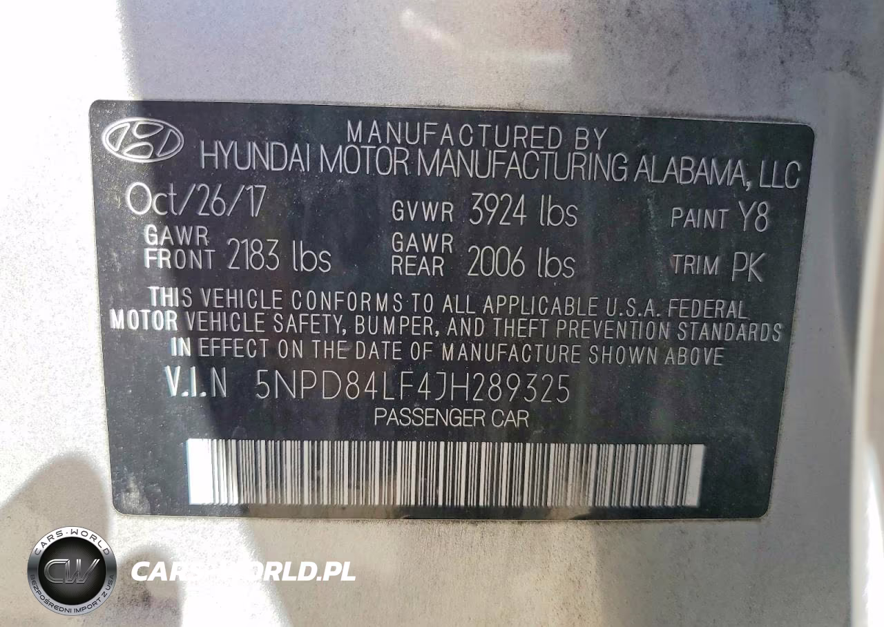2018 Hyundai Elantra Sel VIN:5NPD84LF4JH289325 - 12