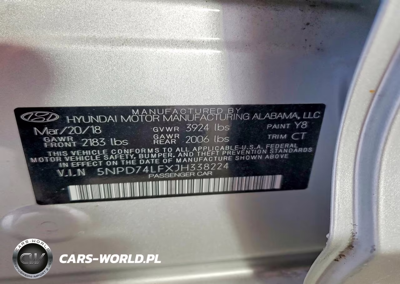 2018 Hyundai Elantra Se VIN:5NPD74LFXJH338224 - 12