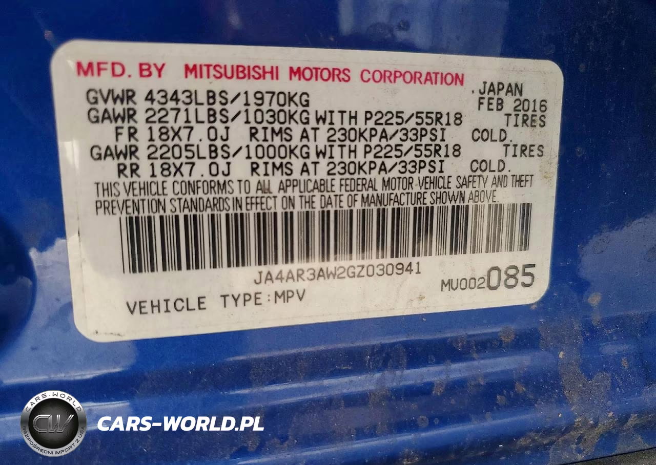 2016 Mitsubishi Outlander Sport Es VIN:JA4AR3AW2GZ030941 - 13