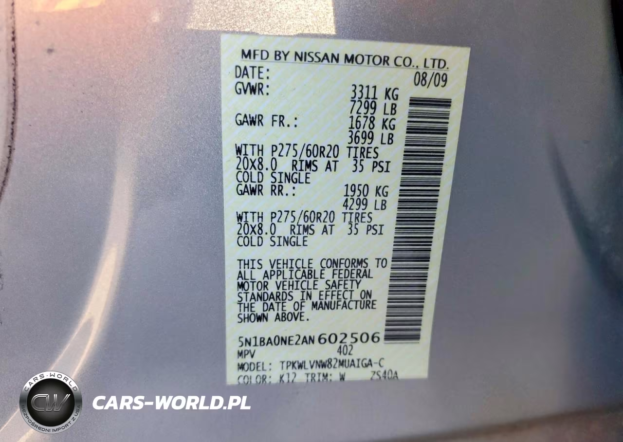 2010 Nissan Armada Platinum VIN:5N1BA0NE2AN602506 - 13