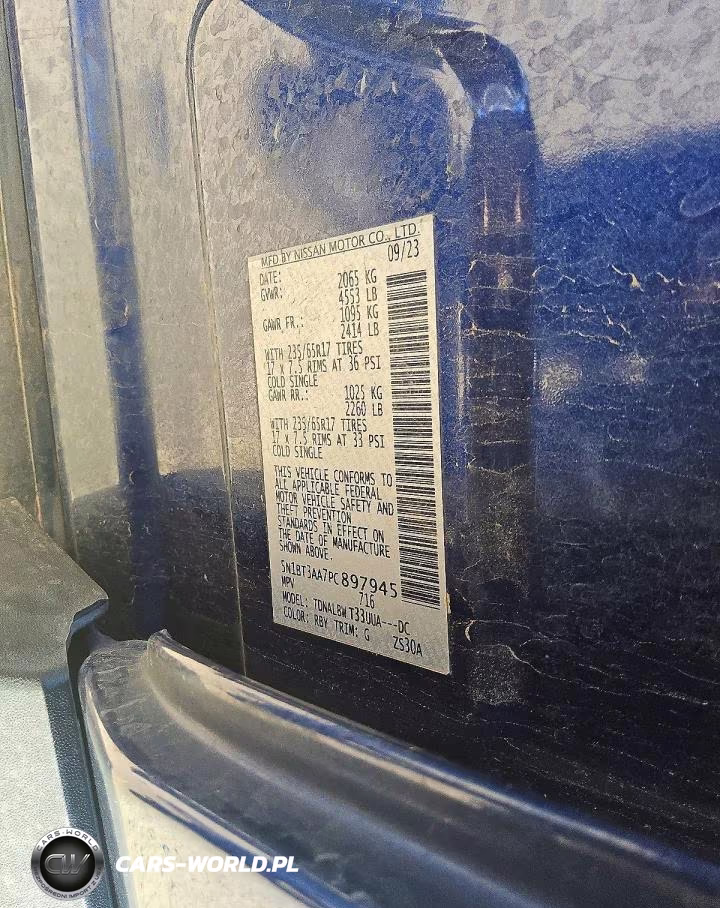 2023 Nissan Rogue S VIN:5N1BT3AA7PC897945 - 13