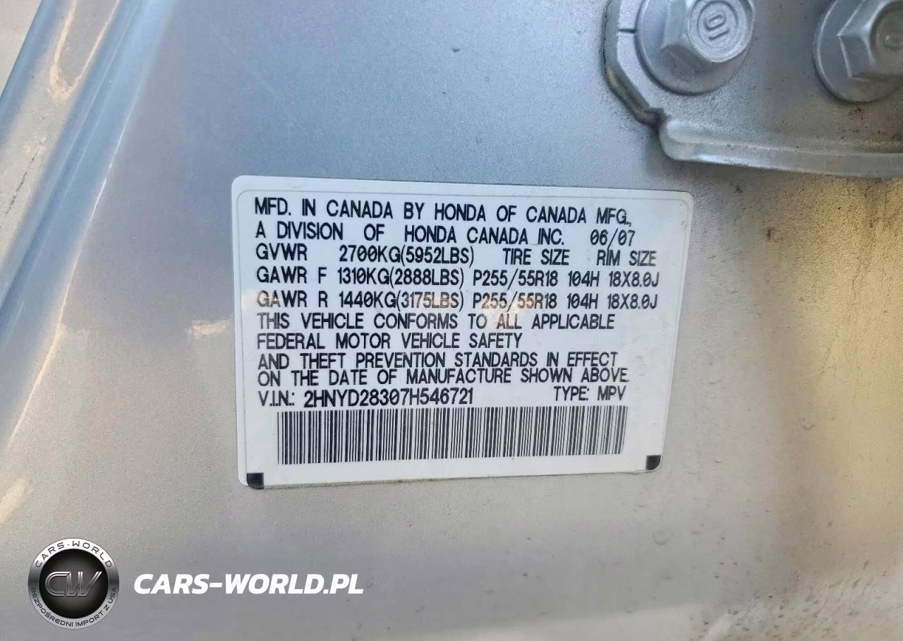 2007 Acura Mdx Technology VIN:2HNYD28307H546721 - 13