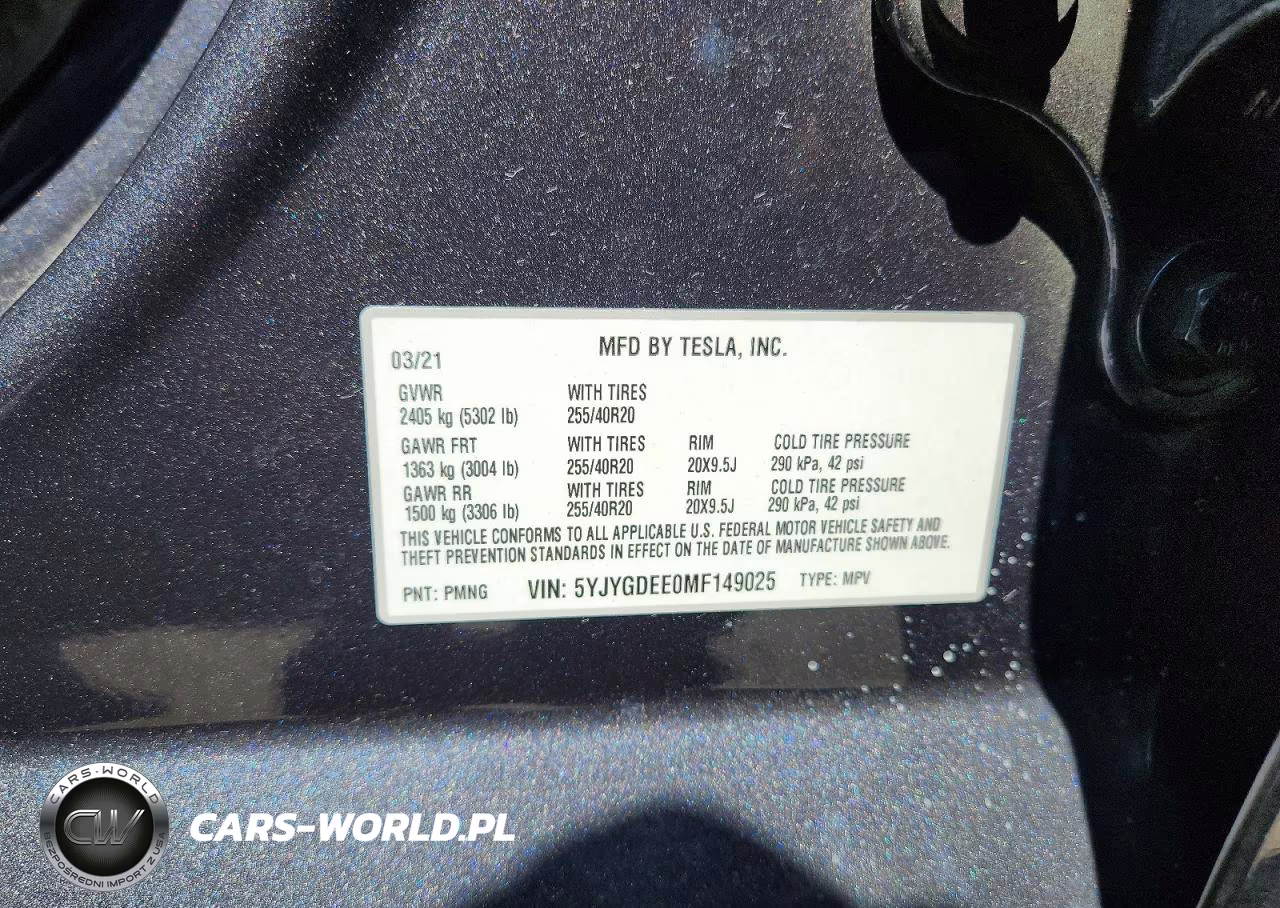 2021 Tesla Model Y VIN:5YJYGDEE0MF149025 - 14