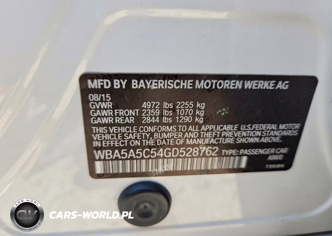 2016 BMW 528 I VIN:WBA5A5C54GD528762 - 13