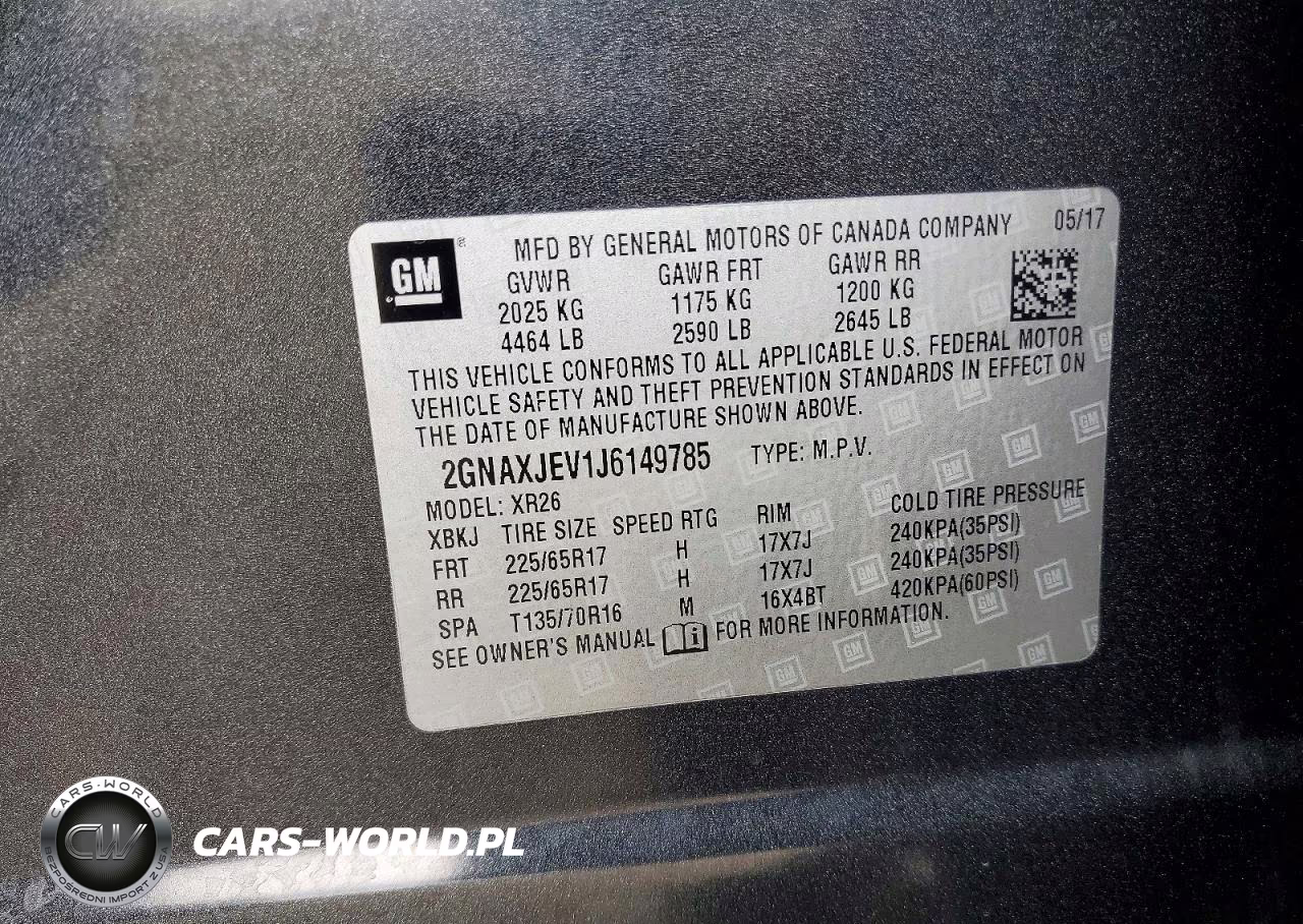 2018 Chevrolet Equinox Lt VIN:2GNAXJEV1J6149785 - 13