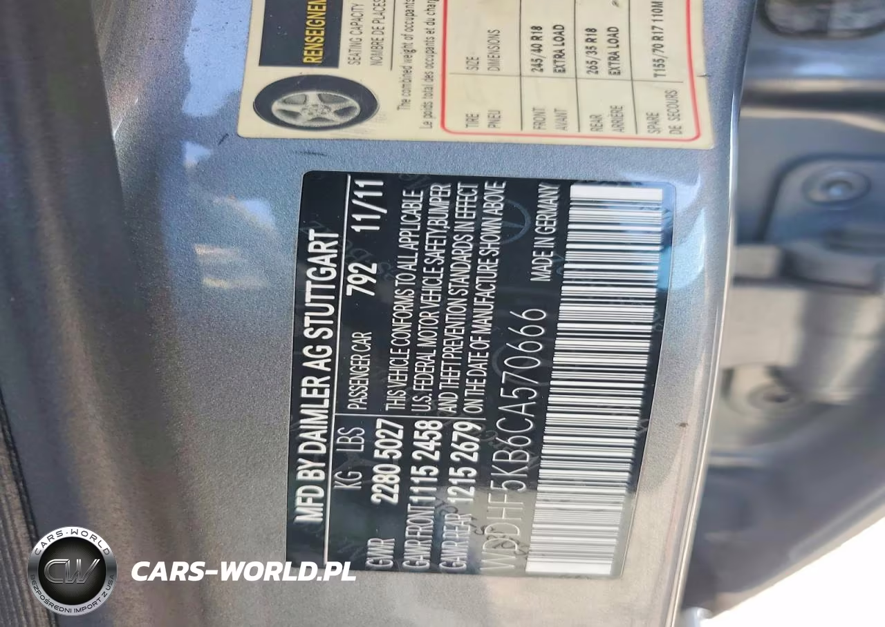 2012 Mercedes-Benz E 350 VIN:WDDHF5KB6CA570666 - 12
