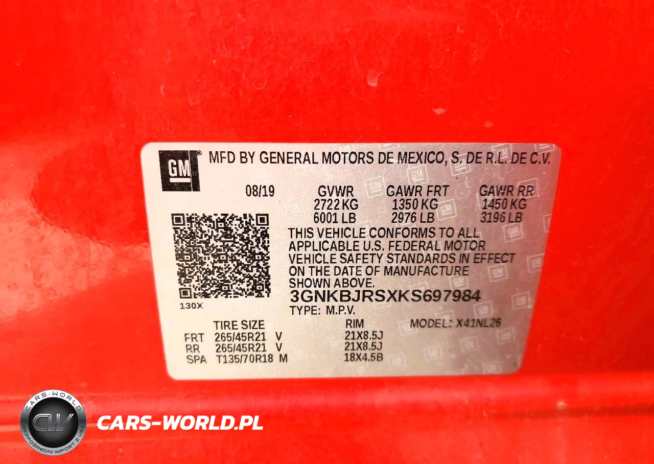 2019 Chevrolet Blazer Rs VIN:3GNKBJRSXKS697984 - 12