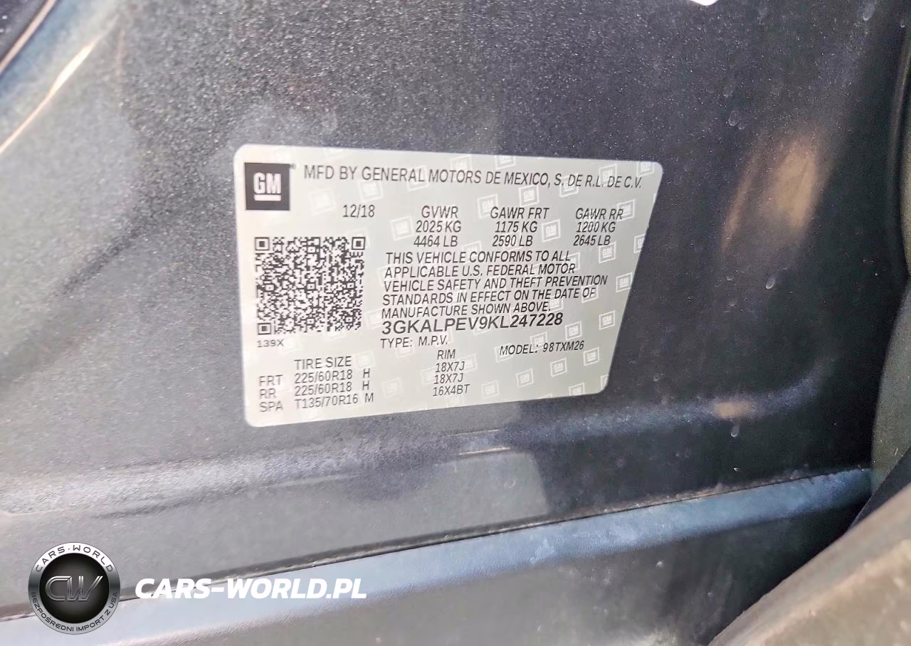 2019 GMC Terrain Slt VIN:3GKALPEV9KL247228 - 13