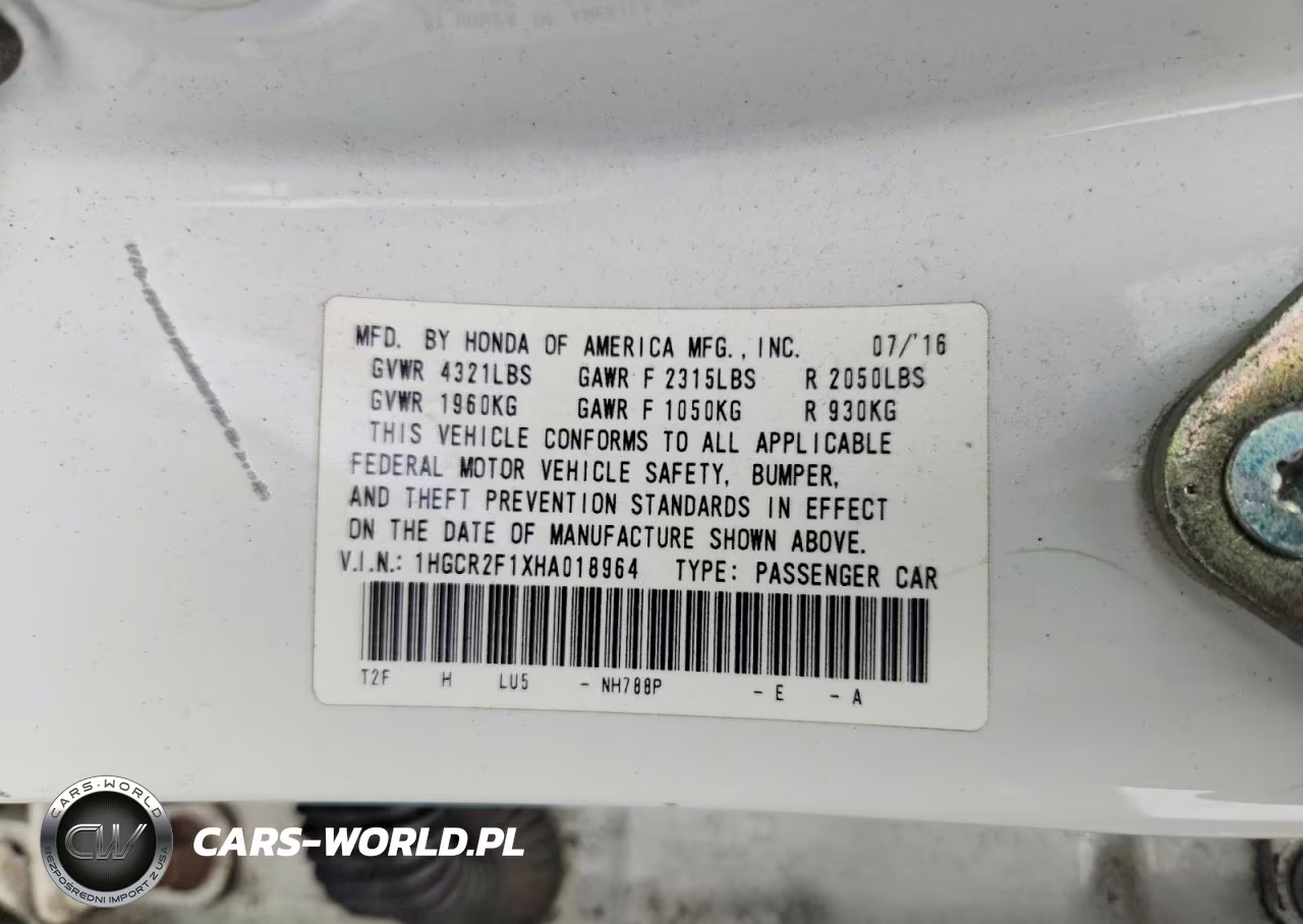 2017 Honda Accord Sport Special Edition VIN:1HGCR2F1XHA018964 - 13