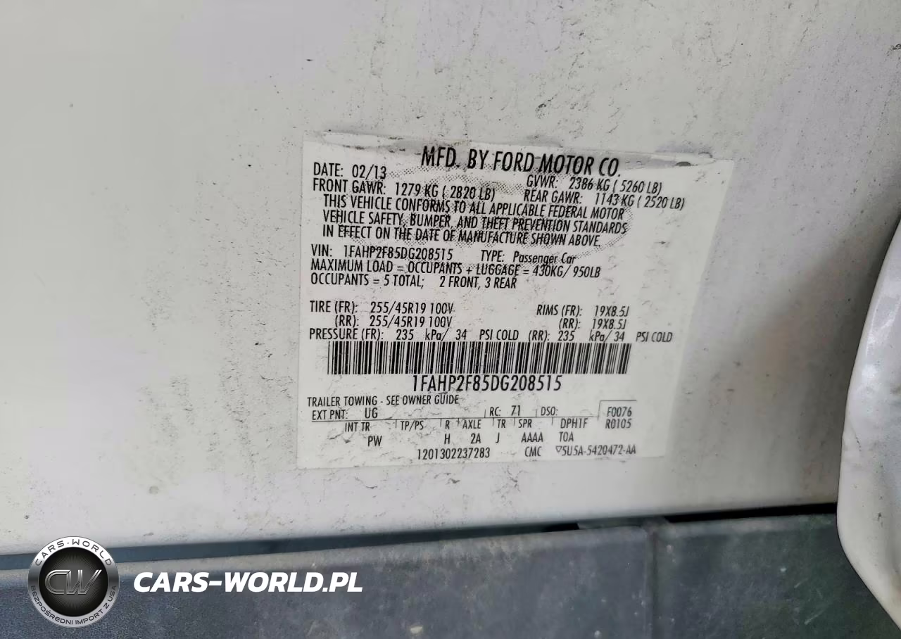 2013 Ford Taurus Limited VIN:1FAHP2F85DG208515 - 12