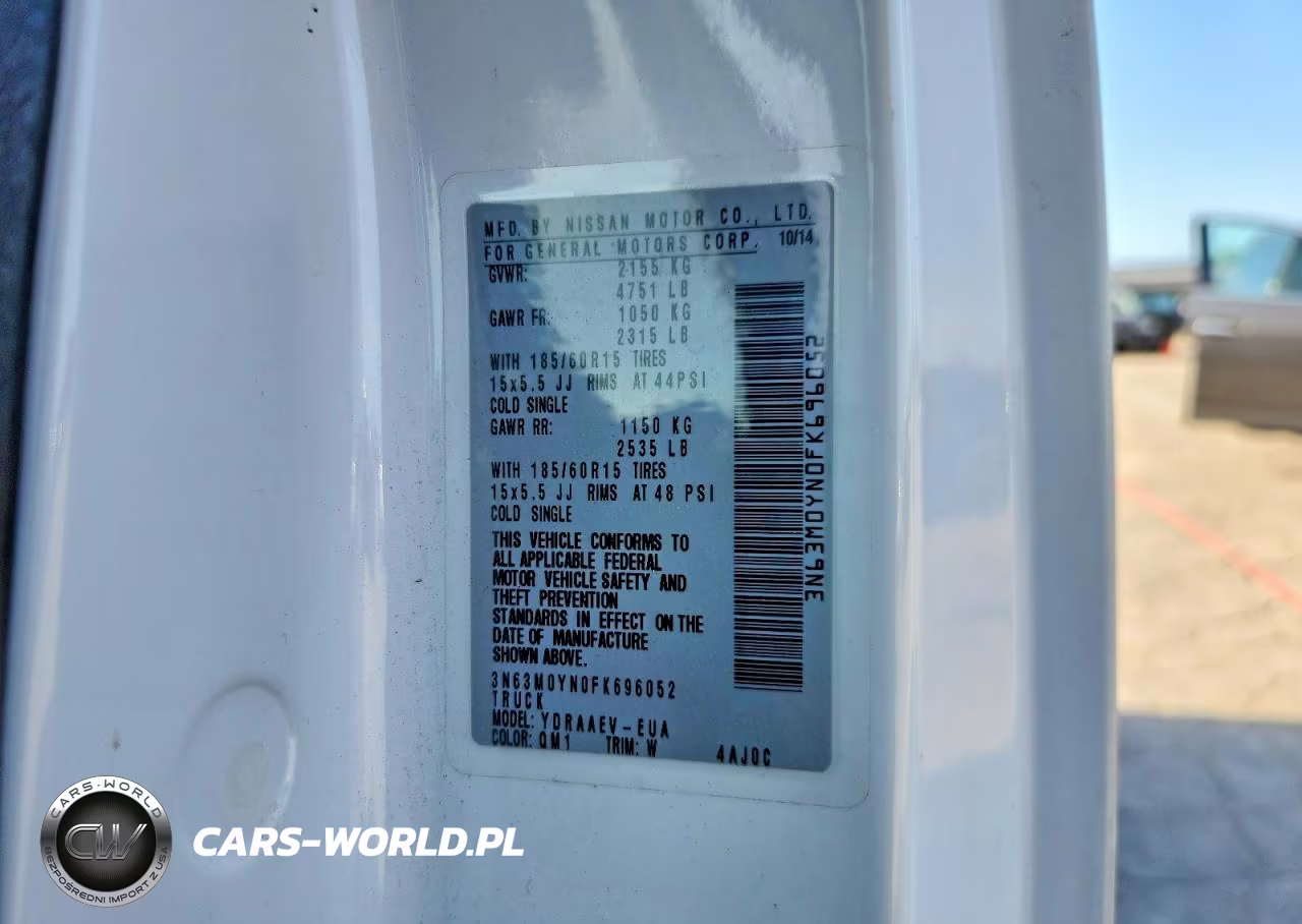 2015 Chevrolet City Express Ls Delivery Van VIN:3N63M0YN0FK696052 - 13